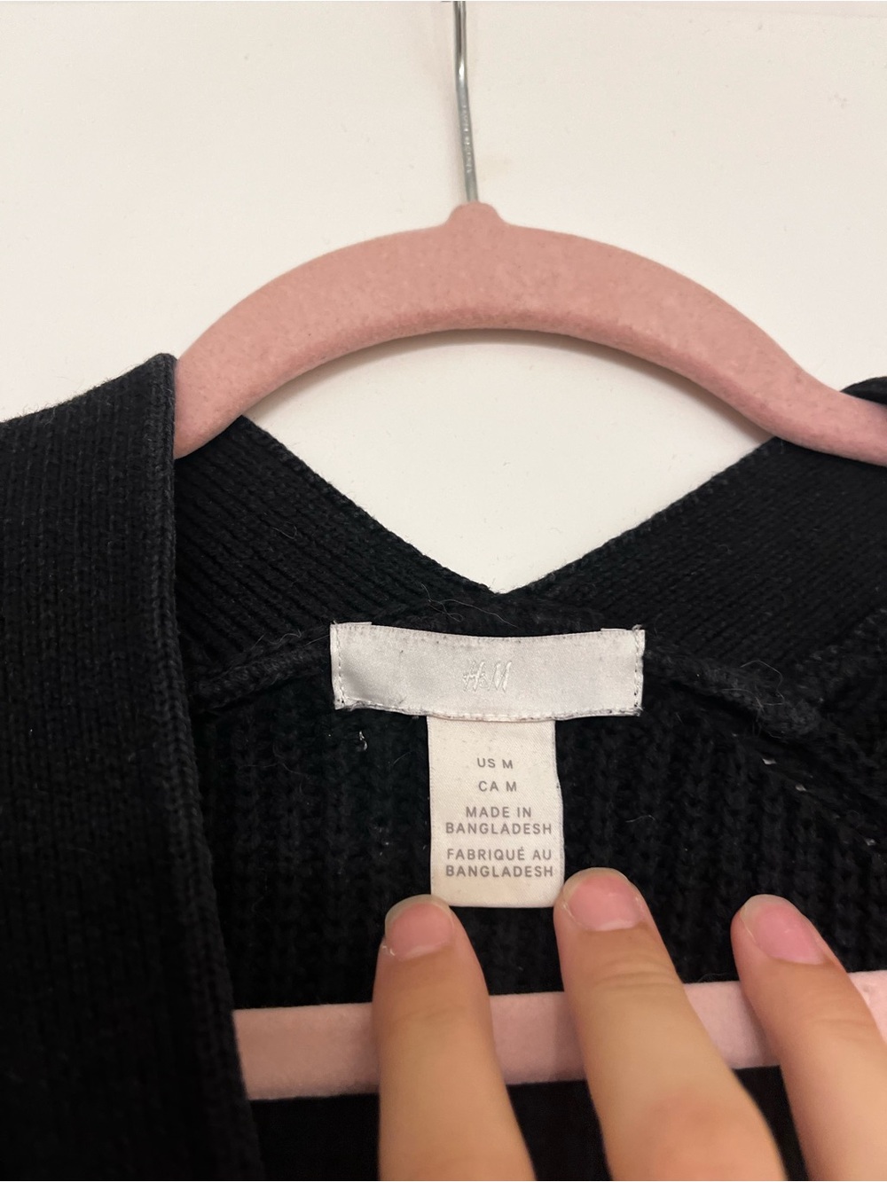 H&M Black Ribbed Button-Front Cardigan - Picture 2 of 3